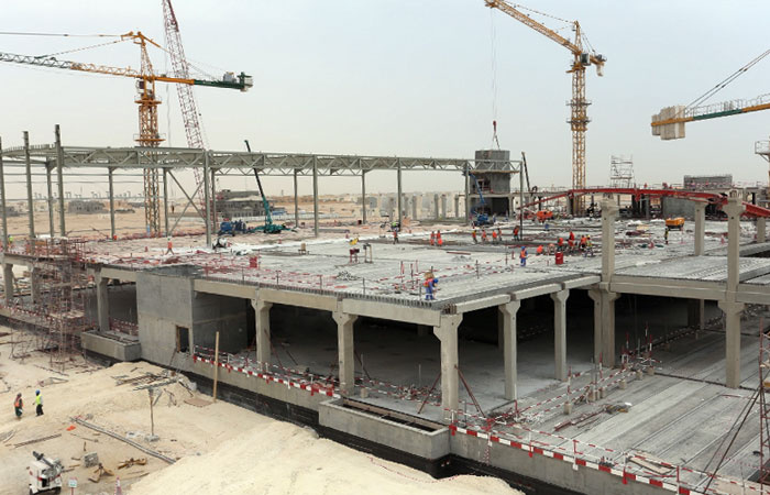 Doha Festival City construction makes significant progress.