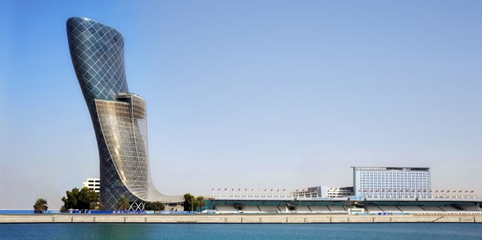 Dow Corning Sealants help create iconic look of high-profile Capital Gate Project in Abu Dhabi.