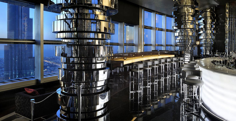 Dubais highest sky lounge opens at The Address, Downtown Burj Dubai.