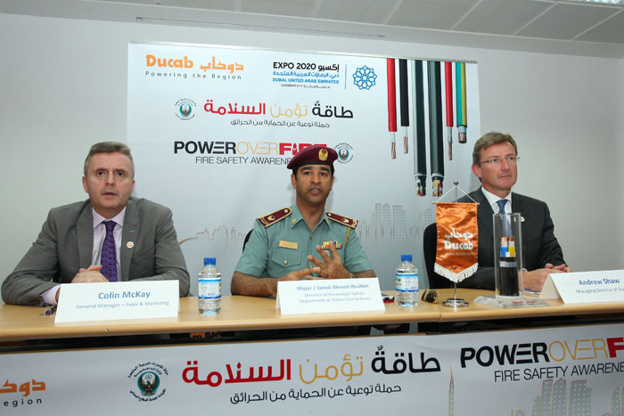 Ducab and Civil Defence launch fire safety awareness campaign