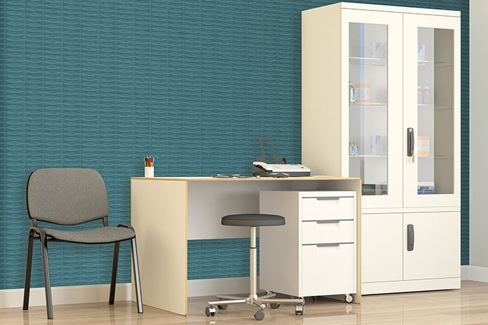 DuPont Tedlar Wallcoverings Volans in Turquois.