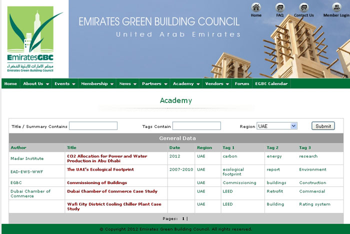 Emirates Green Building Council launches e-library to provide educational resources on sustainability.