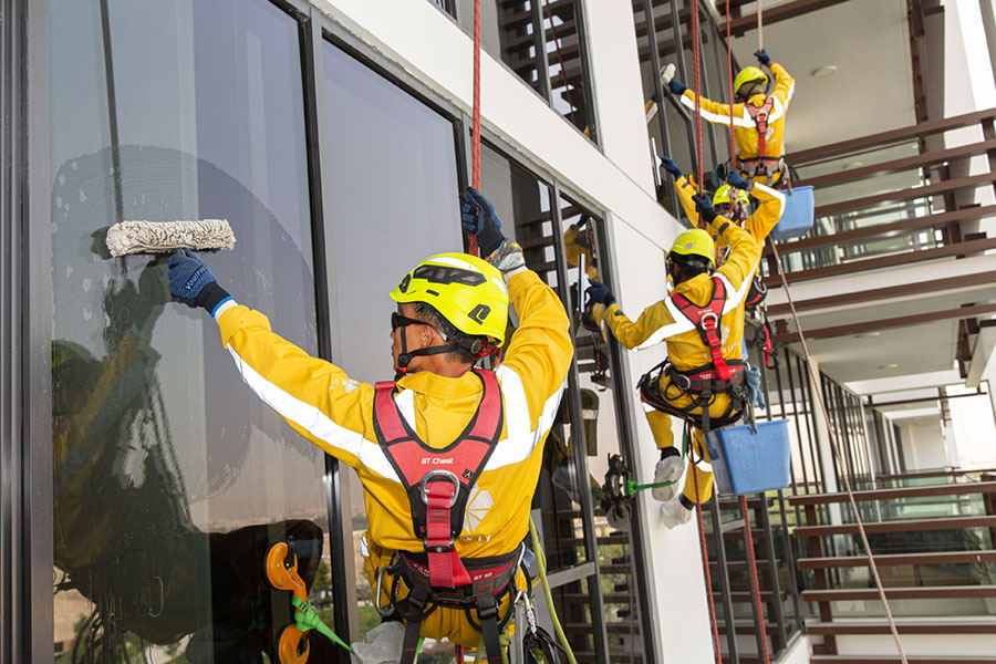 Emrill Launches Rope Access Cleaning Service