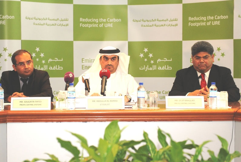 Etisalat and Pacific Controls highlight joint initiative towards reducing UAE's carbon footprint.