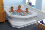 Hurricane Spa Bath 2150 Corner with Front Panel