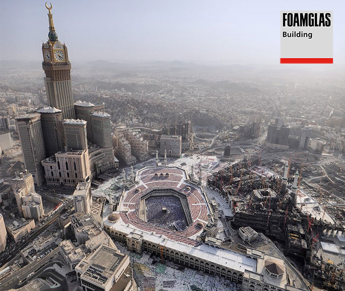 FOAMGLAS insulation used in Masjid al Haram in Mecca