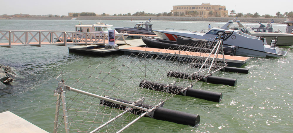 FOXX Floating Port Security Barrier protects sensitive infrastructure from waterside attacks.