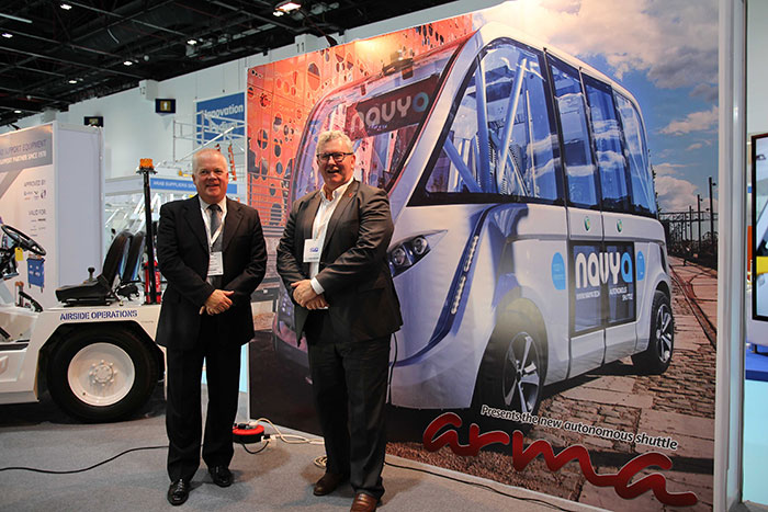 French company introduces Navya Arma, a driverless shuttle at the Airport Show