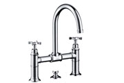 2-handle basin mixer 220 with pop-up waste set