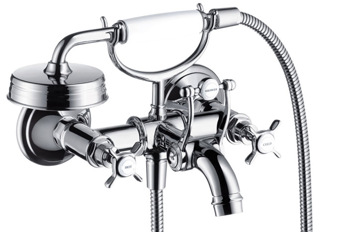 2-handle bath mixer for exposed installation