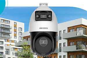 Hikvision 4-Inch Tandemvu Cameras Use Both Fixed and PTZ Lenses for Simultaneous Large Area and Detail Views