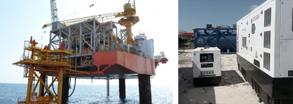 HIMOINSA generator sets used in construction of new oil platforms in Mexico
