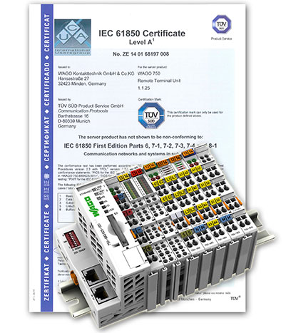 'IEC 61850 Conformance': TÜV Süd Certifies WAGO Controller