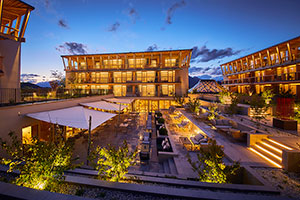 KEs Kheope Sail Brings Joy and Beauty To The Courtyard at Falkensteiner Hotel Kronplatz