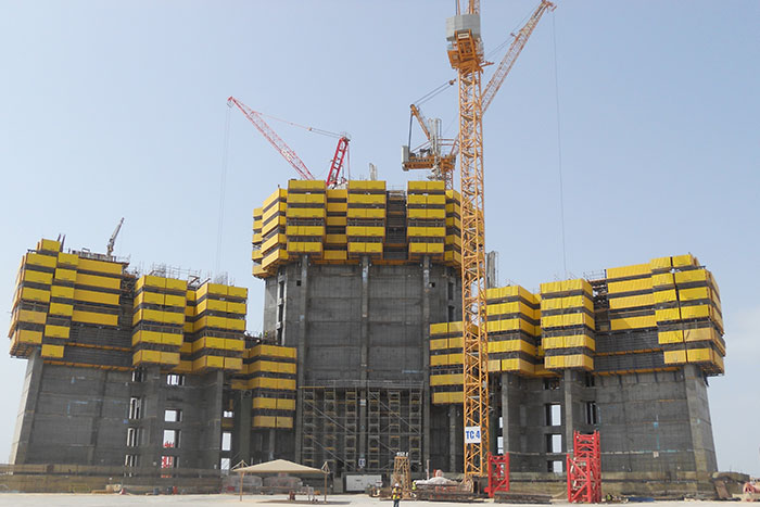 KONE begins installation activities at Kingdom Tower construction site