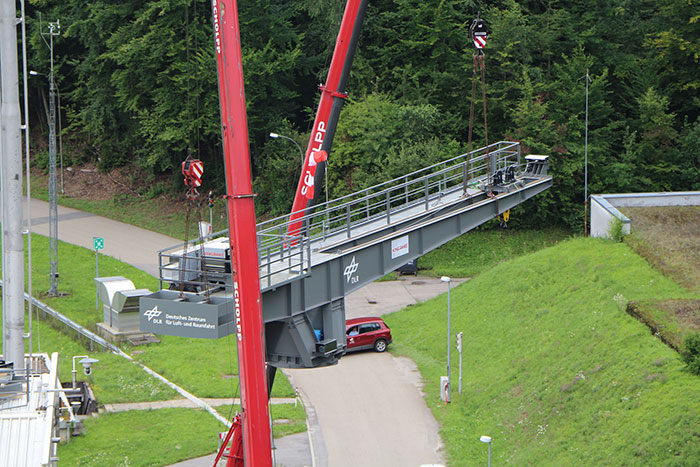 Konecranes modernises the rotary crane at the DLR test facility for rocket drives