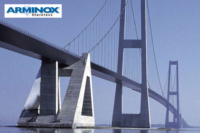 Arminox Supplied 900 tons of stainless reinforcing steel to Sheikh Zayed Bridge in Abu Dhabi.