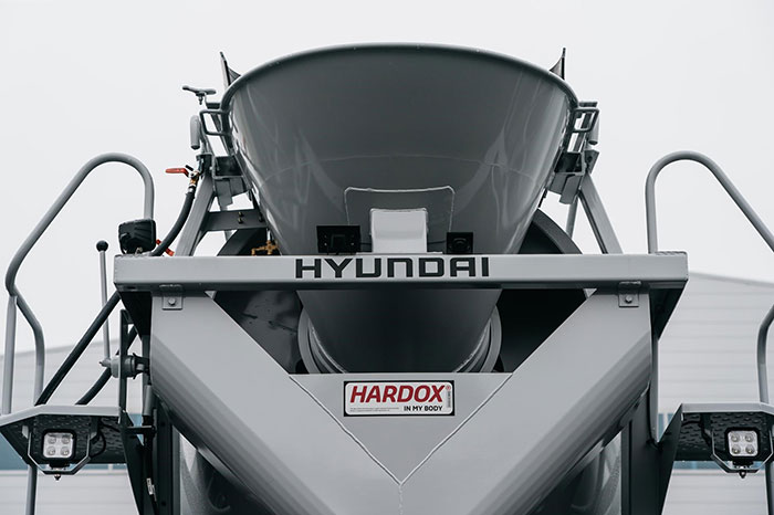 Major success for Hyundai’s concrete mixers made out of Hardox steel from SSAB