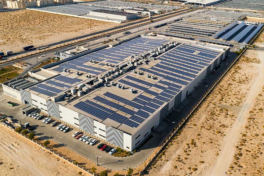 Massive Solar Carport and Rooftop Solar Plant for Al Nabooda Automobiles