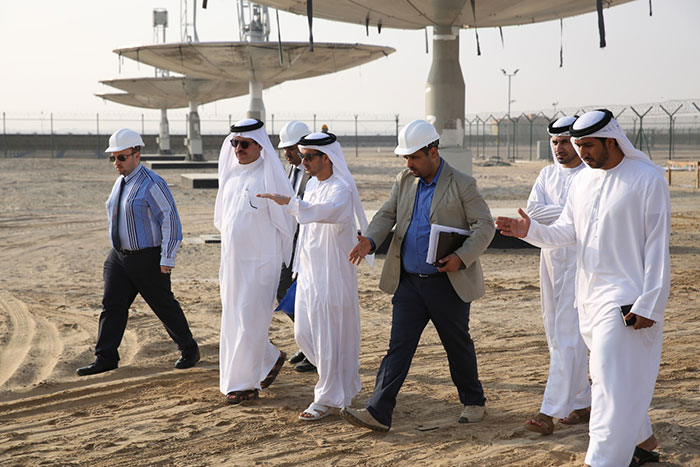 MD and CEO of DEWA visits construction of Solar Testing Facility