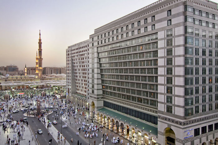 Madinah Hilton Exterior Hotel with Holy Mosque