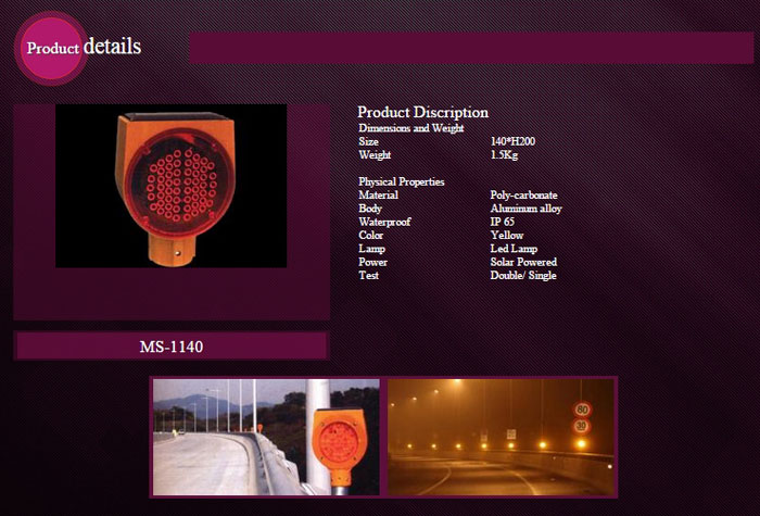 Solar LED Road Studs (MS-1140)