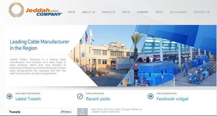 New websites for Jeddah Cable Company and Energya Cables-Saudi Arabia