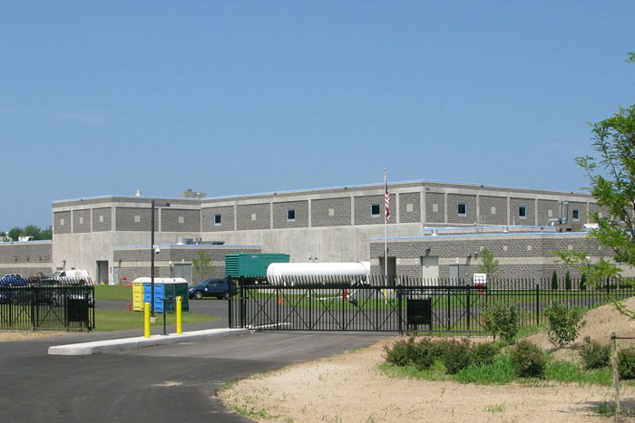 The completed Webster Water Treatment Plant (WTP), which treats water from Lake Ontario for the residents of Monroe County, NY