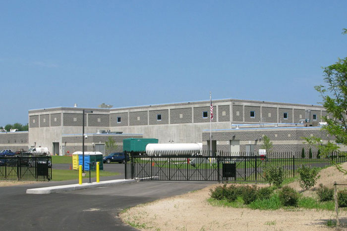 The completed Webster Water Treatment Plant (WTP), which treats water from Lake Ontario for the residents of Monroe County, NY