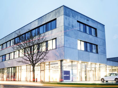 The new show room and administration building of Wölpert GmbH & Co. KG based in Neu-Ulm.
