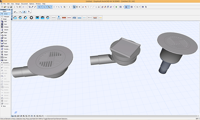 Purus expands their range of BIM objects by adding floor drains