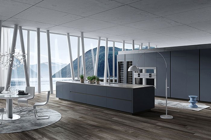 Renowned industrial designer Karim Rashid designed the Karan kitchen for Rastelli