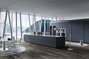 Renowned industrial designer Karim Rashid designed the Karan kitchen for Rastelli