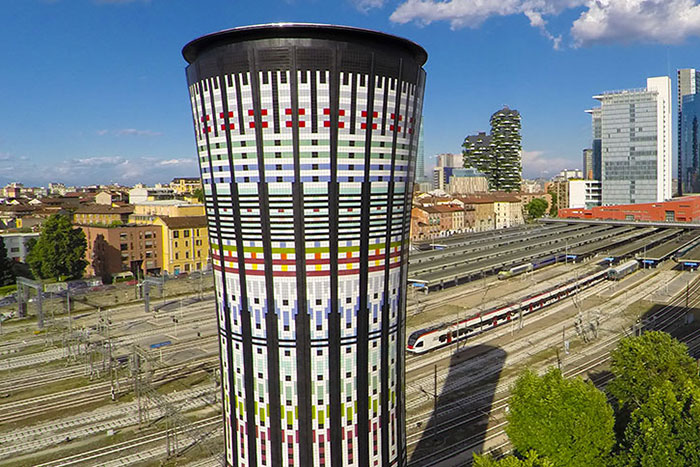 Restoration of Milan’s Torre Arcobaleno