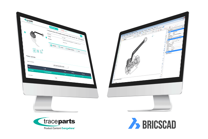 The BricsCAD format available on the TraceParts CAD-content platform