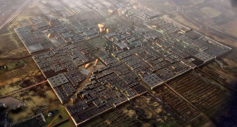 The ambitious Masdar City project, billed as the first zero-carbon, zero-waste city, and it will depend on solar energy.