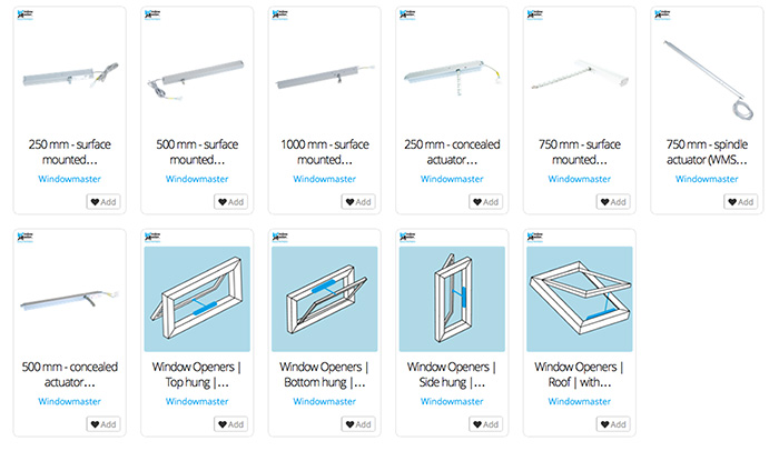 WindowMaster launch products as BIM objects