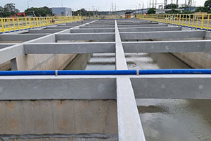 Xypex at Las Esclusas Wastewater Treatment Plant (PTAR) Guayaquil, Ecuador